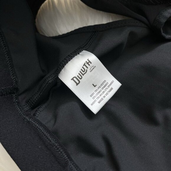 Duluth Trading Co Sports Bra Women L Black Unlined Mesh Adjustable Medium Impact - Picture 2 of 6